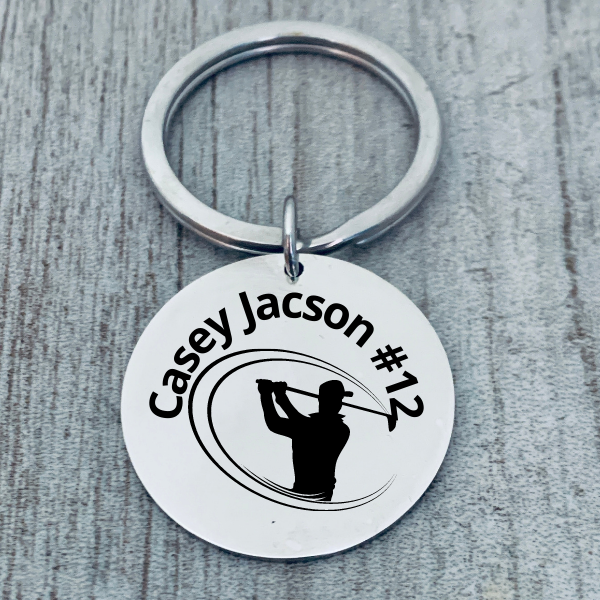 Personalized Golf Keychain