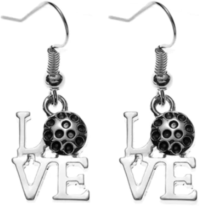 Love Pickleball Dangle Earrings