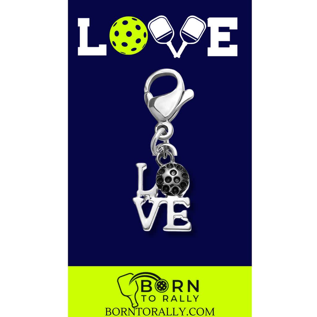 Love Pickleball Clip On Charms