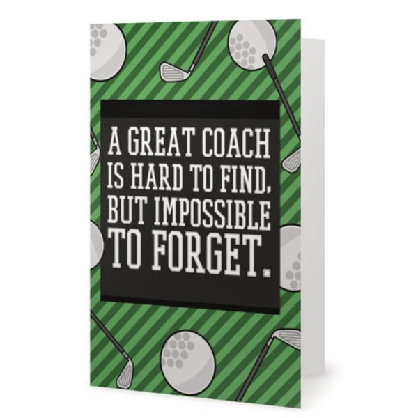 Golf Coach Card