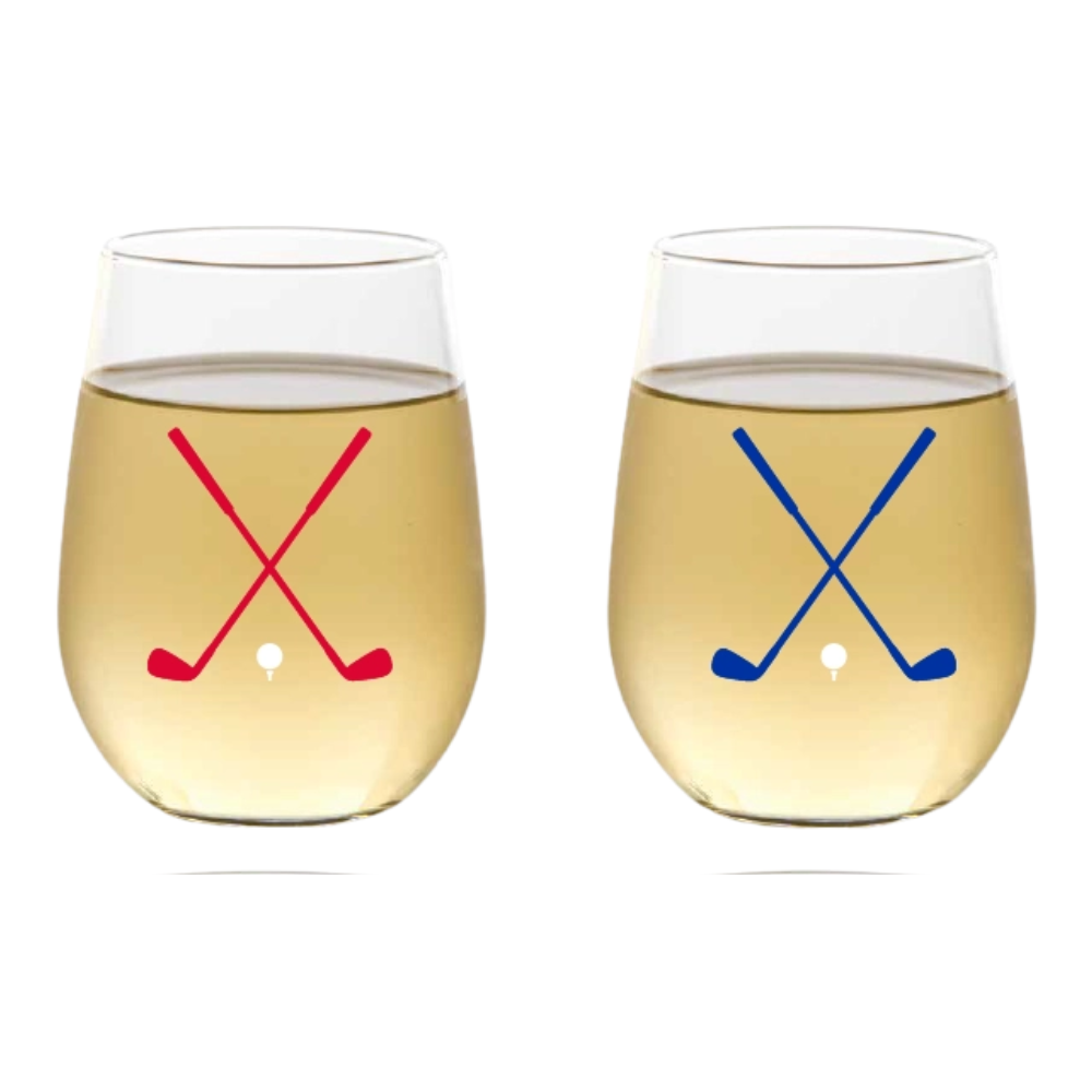 Golf Wine Tumblers- Plastic Shatterproof