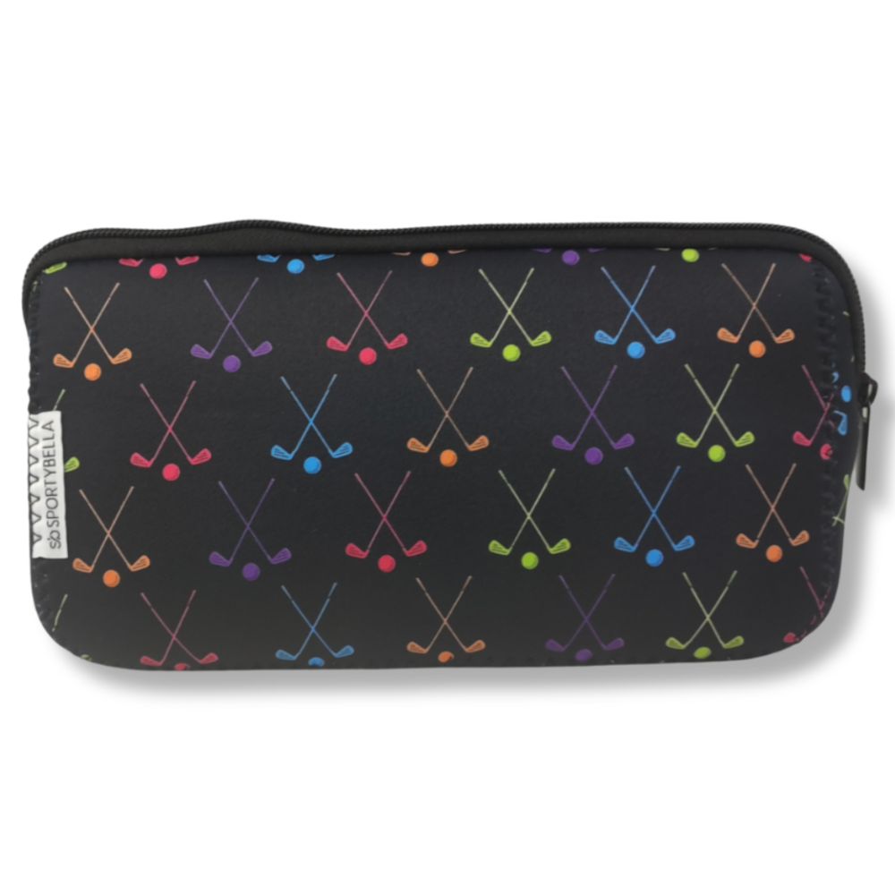 Golf Black Cosmetic Bag