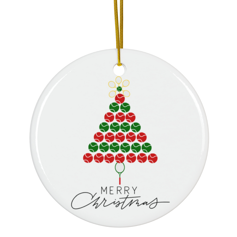 Tennis Christmas Tree Ornament