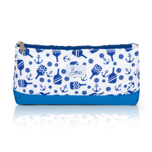 Pickleball Cosmetic Bag - Nautical