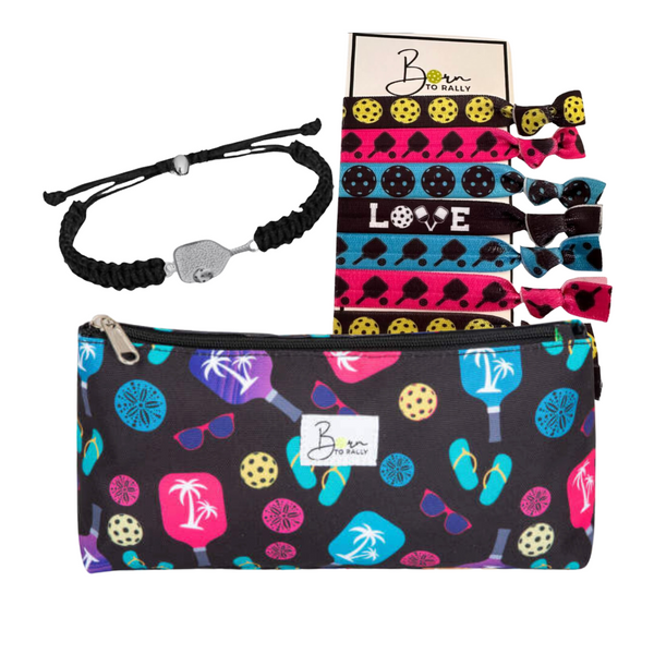 Pickleball Tropical Cosmetic Bag Gift Sets