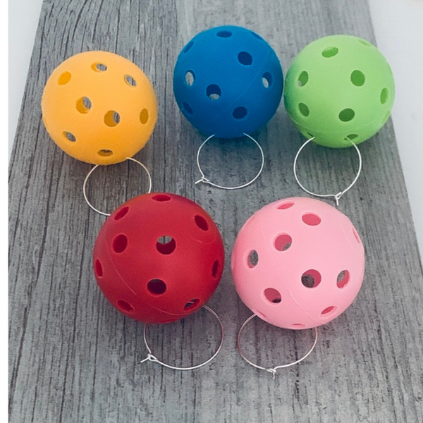 Pickleballs Wine Charms