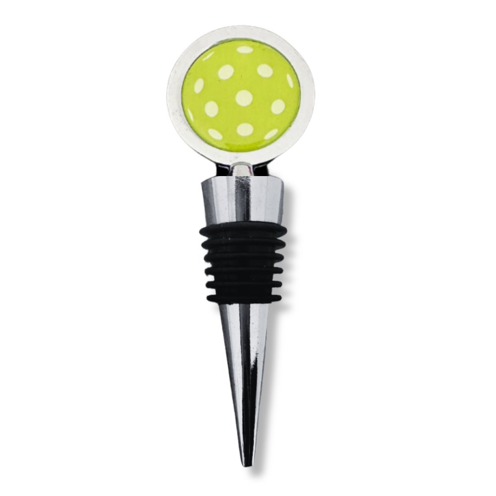 Pickleball Ball Wine Bottle Stopper