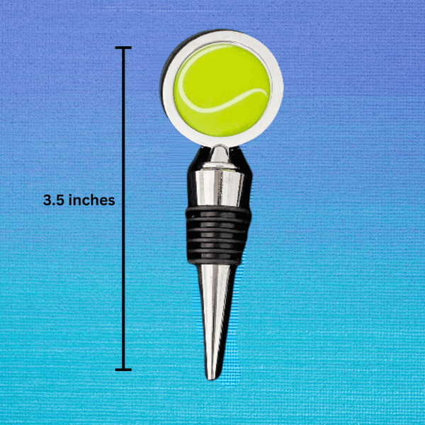 Tennis Ball Wine Stopper and Charms