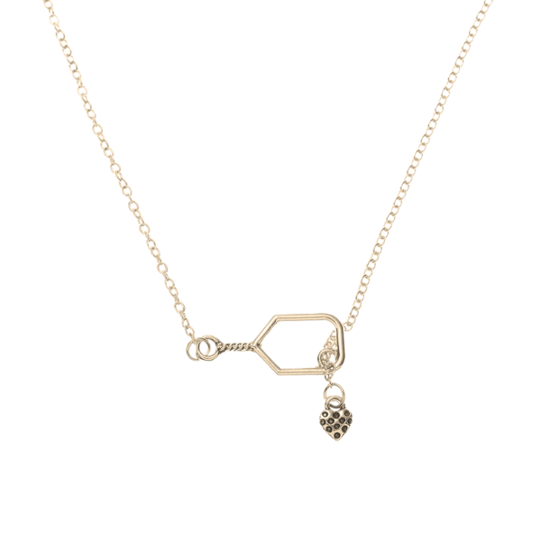 Lob and Love Lariat Pickleball Necklace