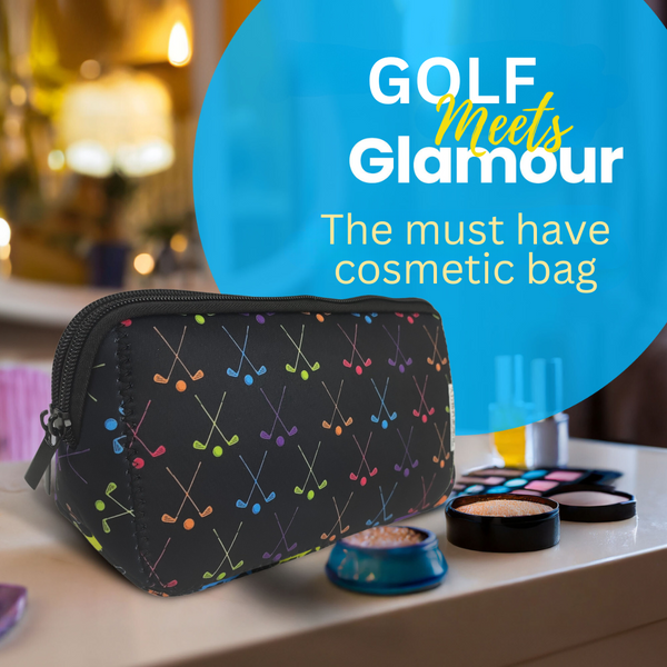 Golf Black Cosmetic Bag