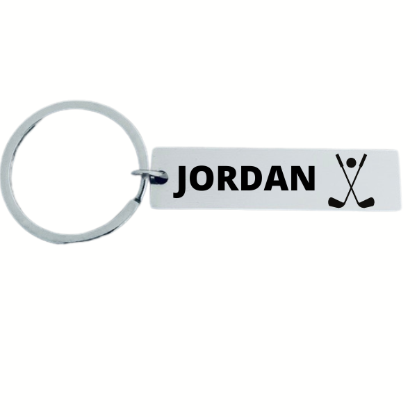 Personalized Golf Club Bar Keychain