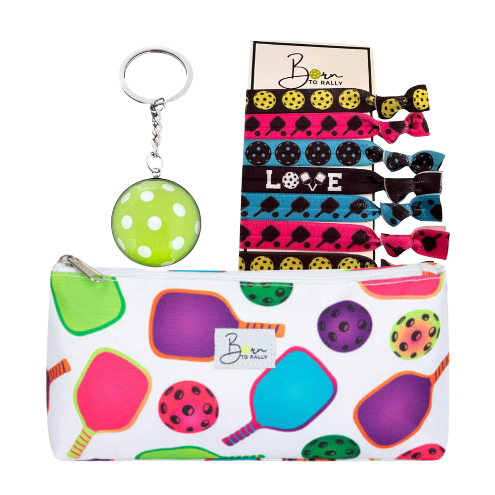 Pickleball Multi Paddle Cosmetic Bag Gift Bundle