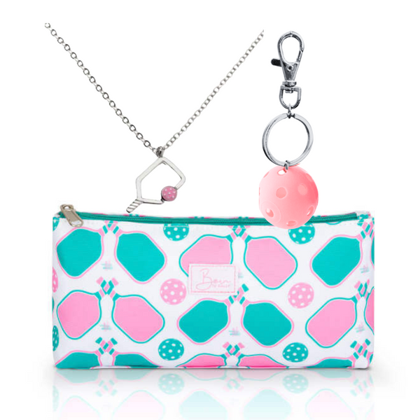 Pickleball Pastel Cosmetic Bag Gift Sets