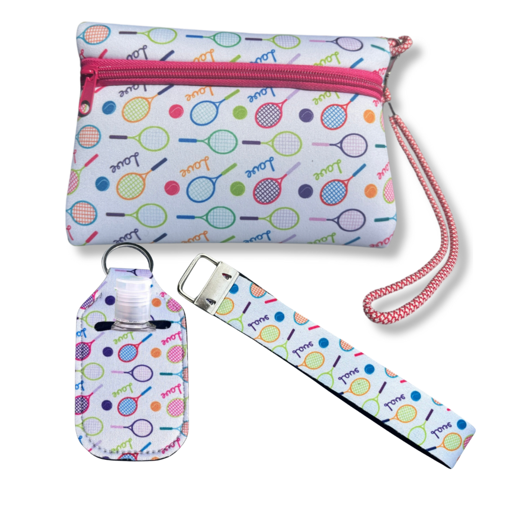 Tennis Wristlet Clutch Gift Set