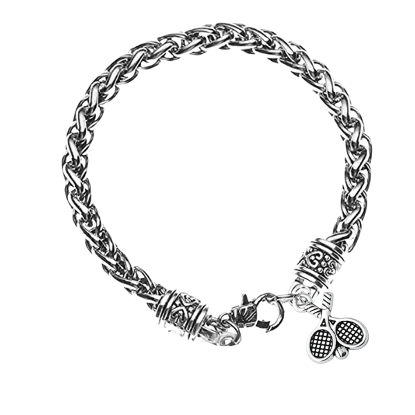 Tennis Antique Rope Charm Bracelet