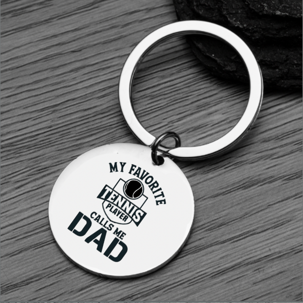 Tennis Keychain - Dad Keychain