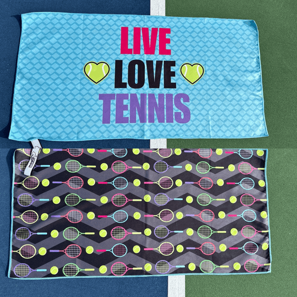 Live Love Tennis Double-Sided Microfiber Towel