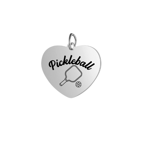 Pickleball Charm - Heart