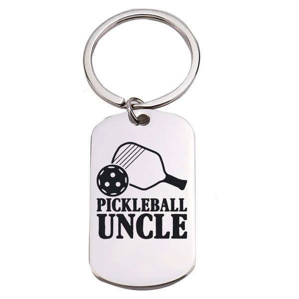 Pickleball Uncle Keychain